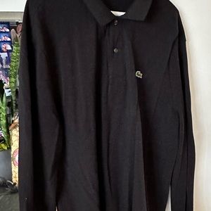 Lacoste men’s long sleeve pique polo